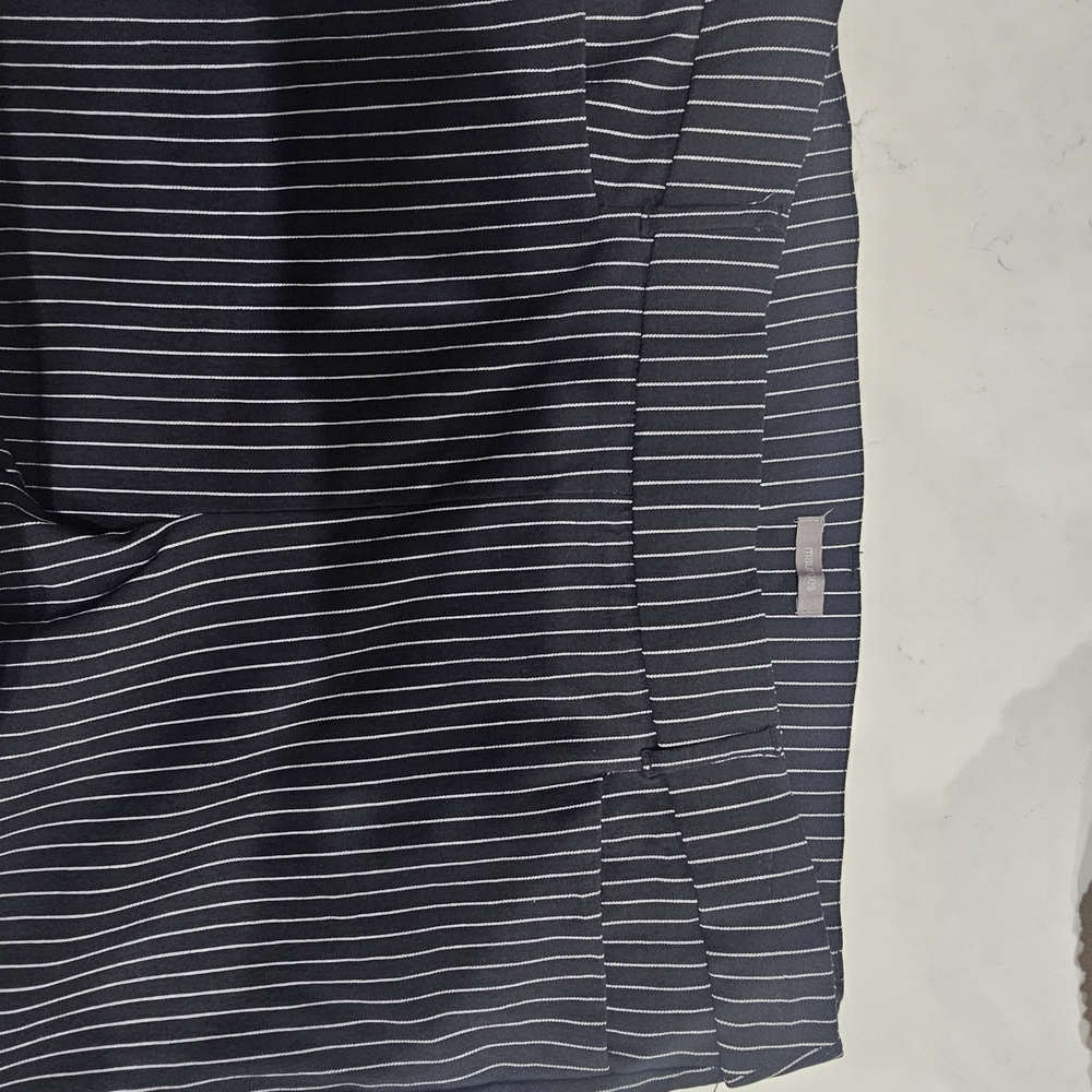 Maurices Black and White Striped Boot-Cut Pants